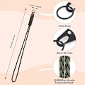 Miniatyrbilde 3 av 5: Lanyard Nøkkelring Heavy Duty Flettet Nøkkelring Lanyard Halsstropp C