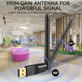 Pikkukuva 4 / 5: Bluetooth 5.1 -sovitin antennilla PC:lle, USB Bluetooth Don