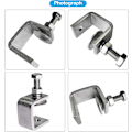 Miniatyrbilde 3 av 5: 3 stk 65mm Heavy Duty 304 Rustfritt Stål C-Klemmer, for Stramming av Fuger, Klemmer og Strammeelementer,