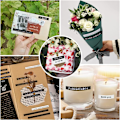 Miniatyrbilde 3 av 5: 3 Bronzing Phrase Stickers-Phrase Stickers-12 Sheets Word Sticker