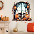 Pikkukuva 4 / 5: Halloween-kallokurpitsan itseliimautuva seinätarra