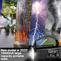 Miniatyrbild 5 av 5: st Nödradio med 10000mAh, Portabel Överlevnadsradio FM, AM Batteridriven & Powerbank, Solcellsladdare, Handvev, Typ C, Ficklampa, Readi