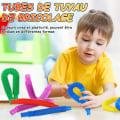 Miniatyrbillede 4 af 5: 6 stk. Pop Tubes Mini Sensoriske Legetøj, Multifarvede Strækbare Rør Se