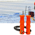 Miniatyrbild 2 av 4: Infällbara isdubbar kit för isfiske & skridskoåkning, isfisketillbehör