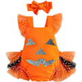 Miniatyrbilde 1 av 5: Baby Vinter Gresskar Halloween Romper Nyfødt Body Kostyme kostymer 90