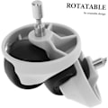 Miniatyrbild 2 av 4: （5×4.5×4.5cm）2 Set Hjul Robotdammsugare Ersättningshjul För Robotdammsugare Sopmaskin Hjul Soprobot Ersättningshjul Vit ABS 2st*2