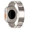 Miniatyrbilde 1 av 5: Kompatibel med Apple Watch Ultra 2 Band 49mm Titanium Metal [Super ripebestandig] Herre klokkestropp