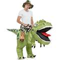 Miniatyrbilde 2 av 5: Oppblåsbar dinosaurkostyme for voksne, oppblåsbar dinosaurkostyme for Halloween, oppblåsbar kostyme