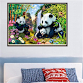 Pikkukuva 3 / 5: 30 × 40 Virta Panda timanttimaalaus (30 * 40, 1 kpl) Timantti