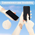 Miniatyrbillede 4 af 6: 2 par solbeskyttende handsker til kvinder med lang arm og touch screen-funktion Black and Beige