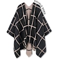 Miniatyrbillede 5 af 5: Dame Shawl Wrap Poncho Åben Front Cardigan Shawls til Efterår Vinter
