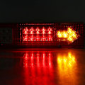 Miniatyrbilde 3 av 5: For 12 volt bakre baklys 2 x 12V 19 LED baklys bakbrems