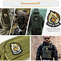 Miniatyrbillede 3 af 5: Dette er fint Hundepatch, 1 stk Sjov Meme Broderet Patches, Taktisk Militær Moral Patch med Hækfastgørelse