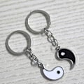 Pikkukuva 3 / 3: Yin Yang Paras Ystävälahja Pari Avainperä Ying Yang Koriste