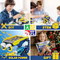 Miniatyrbild 3 av 5: Solrobotleksak för barn 11 i 1 hydrauliska vetenskapliga robotkonstruktionsspel Present