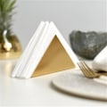 Miniatyrbillede 4 af 5: Stykke (Guld) Cocktailservietdispenser i rustfrit stål, servietholder, fritstående papirhåndklædedispenser, servietholder, servietstativ
