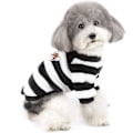 Miniatyrbillede 1 af 5: (nior S) Vinter Sweater Fleece Frakke til Små Hunde Varmt Stribet Cl