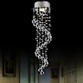Miniatyrbilde 1 av 4: Moderne LED-lysekroner i taket Spiral Ball Raindrop K9 Crys