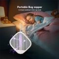Miniatyrbild 4 av 5: Elektrisk flugsmällare Zapper Uppladdningsbar - Inomhus Utomhus Myggzapper Racket Dödar Myggor