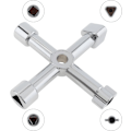 Miniatyrbilde 4 av 5: 1 stk. Universal Nøkkel for Elektrisk Skap, Multifunksjonell Kryssnøkkel for Rørlegger, Elektriker