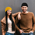 Pikkukuva 5 / 5: Beanie-pipo, rullattava reunus, kalastajan pipo, naisille