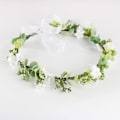 Miniatyrbilde 1 av 5: Blomsterkrone for hår, Boho kunstig bryllupsblomsterkrone for jente kvinner, hvit blomster C