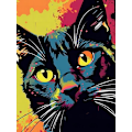 Miniatyrbild 1 av 4: Diamantmålning Kit för Katt, Djur Diamantkonst Kit för Vuxna, 5D Diamantmålning Full Borr för Hemvägg Dekoration 12x16