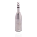 Miniatyrbilde 4 av 5: 6,35 mm TRS-adapter, egnet for 6,35 mm hann til XLR hann stereo a