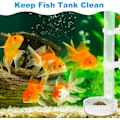 Miniatyrbild 2 av 5: Klar Akryl Räkfoderrör Hållbar Räkfoder Fiskmatare med 2 Sugkoppar och Skål för Akvarium 20cm
