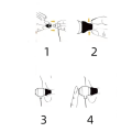 Miniatyrbillede 3 af 4: (Grå-M) Memory foam ørepropper til Wf-1000xm4 Wf 1000xm4 ørepropper e