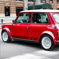 Miniatyrbillede 3 af 5: (Sort) 1 par 18cm Racing Ternet Flag Side Stripe Stickers Gitter Grid Stripe Grafik Vandtæt