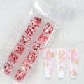 Miniatyrbillede 5 af 5: 3 stk. Neglepaillet, 12 Rækker Guld Rosa Neglepaillet 3D Sakura Butterfly Neglepaillet Kanin Hjerte Neglesmykker Negletilbehør
