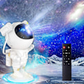 Miniatyrbillede 2 af 5: Astronaut Projektor, Astronaut Stjernehimmel Projektor med Nebula og Stjerne, Timer, Fjernbetjening og Justerbar Vinkel, Natlampe, Galaxy Projektor Vær