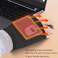 Miniatyrbild 2 av 5: Laddningsbara USB-uppvärmda smarta handskar, vintervarma handskar med justerbar temperatur, kontorsspel utomhus varma handskar