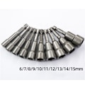 Miniatyrbilde 1 av 3: 10 stk magnetisk skrutrekker med bits: Magnetisk bits for slagtrekker
