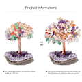 Miniatyrbilde 5 av 5: Livets tre i 7 Chakra naturlige krystaller Fengshui tredekor