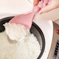 Miniatyrbild 2 av 5: Kaninformad risslev, non-stick risslev, stående rissked, tecknad risspade för hemmet kanin