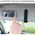 Pikkukuva 4 / 5: Musta auto aurinkolipan lasien pidike, magneettiset nahkaiset lasit