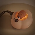 Miniatyrbilde 3 av 5: Håndvarmere, Oppladbare Elektriske Bærbare Lommevarmere, 2 i 1 Tegneserie To i En Søte Nattelykter Håndvarmere, 2