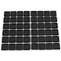 Miniatyrbillede 1 af 4: 14,8x9,6cm, Sorte 48 stk. Anti-Slip Glide Gummifødder Selvklæbende Gulvbeskytter Pads Skridsikre Møbler