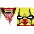 Miniatyrbild 3 av 5: Unisex Halloween skräckmask vuxen kostym clown spöke mask elastiskt band latex mask perfekt för Carn