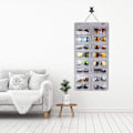 Miniatyrbild 5 av 5: Grå, dammsäker solglasögonarrangör förvaring, hängande dammsäker väggficka glasögonarrangör - 16 filtplatser solglasögon