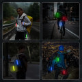 Miniatyrbillede 5 af 5: 6 stk. reflekterende LED-blinklys til tasker, 3 LED-tilstande, sikkerhedslys, reflekser til