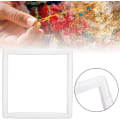 Miniatyrbillede 3 af 5: Broderiramme (27,9 x 27,9 cm), firkantet rektangulær plastklipsramme