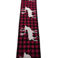 Miniatyrbillede 3 af 5: Julebordløber i rød og sort buffalo check plaid