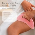 Pikkukuva 4 / 5: Gua Sha -hierontakauha kahvalla (hartsi) Suurempi Guasha -kaavin selän, kaulan, kasvojen, jalkojen hierontaan, imusolmukkeen tyhjennys