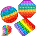 Miniatyrbillede 1 af 5: Blandet 3 stk. Antistress Fidget Legetøjsspil Billig Push-Pop Boble