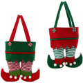 Miniatyrbillede 2 af 5: Candy bag til vinflaske eller godbidder Elf design M 2 stk.