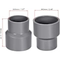 Miniatyrbillede 2 af 3: PVC Reducer Fitting Hub - 50mm x 63mm - Rørfitting Adapter - Grå - Rørreducer - Rørfitting til Vandforsyning C