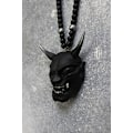 Pikkukuva 3 / 3: (Musta) Auton riipus Samurai-kypärällä Hannya Japanilainen Oni Auton taustapeilin Ch